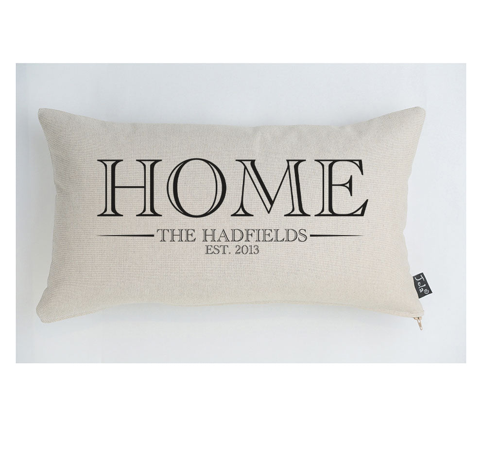 Personalised family hot sale pillow