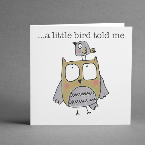 A little bird told me... square card