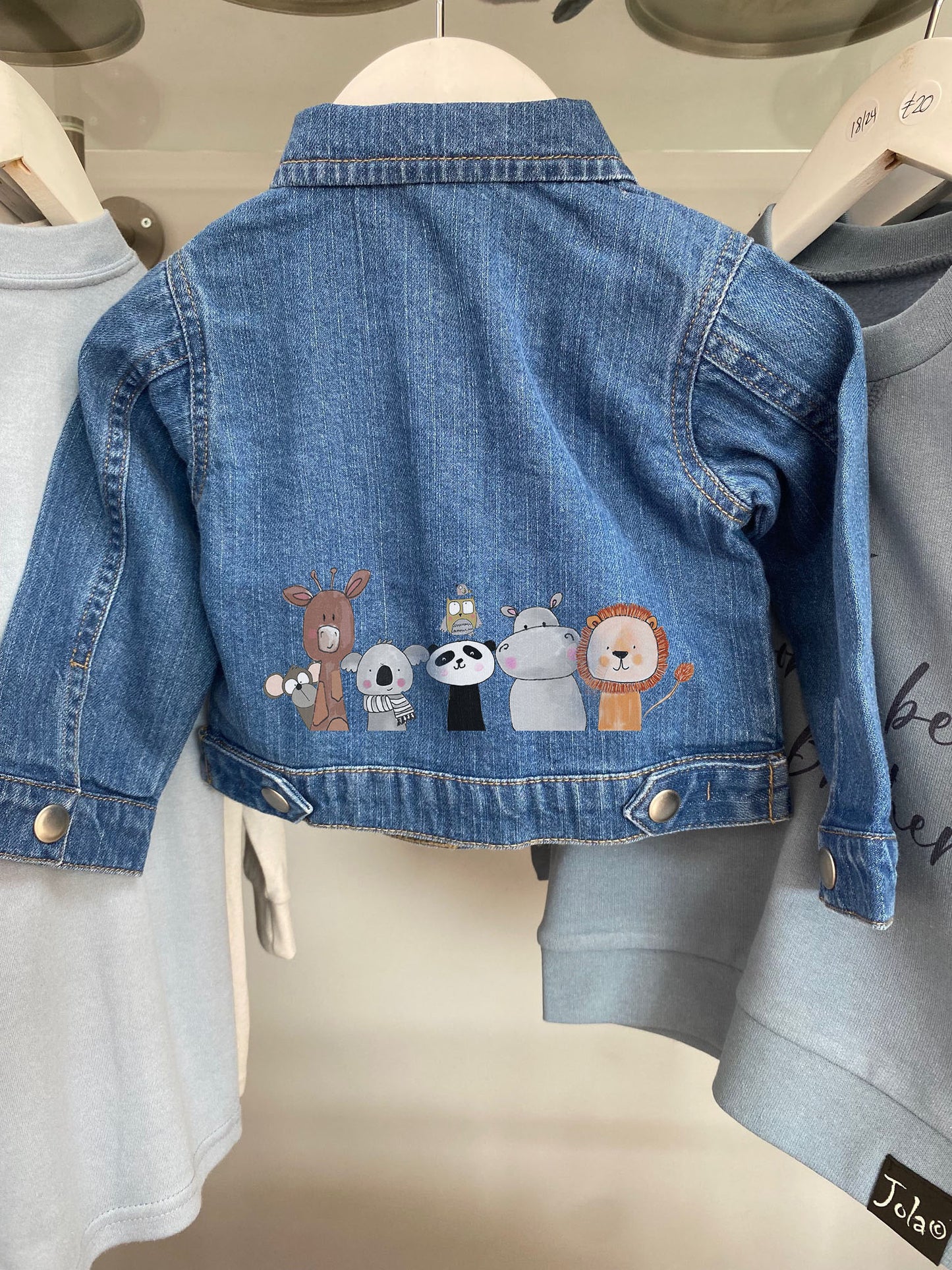 Petite Jola digitally printed Toddler Denim Jacket