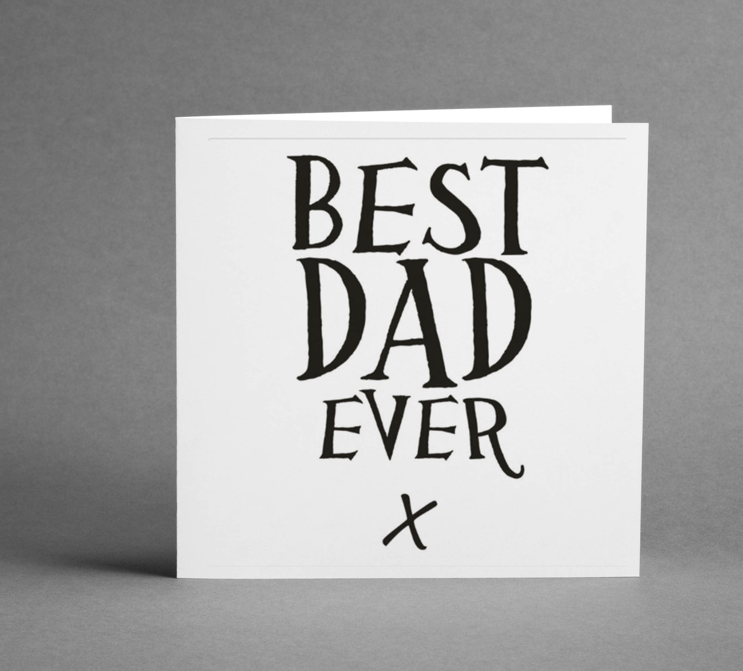 Best Dad ever square card