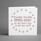 Twinkle Little Star square card