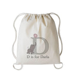 Initial Personalised Drawstring bag