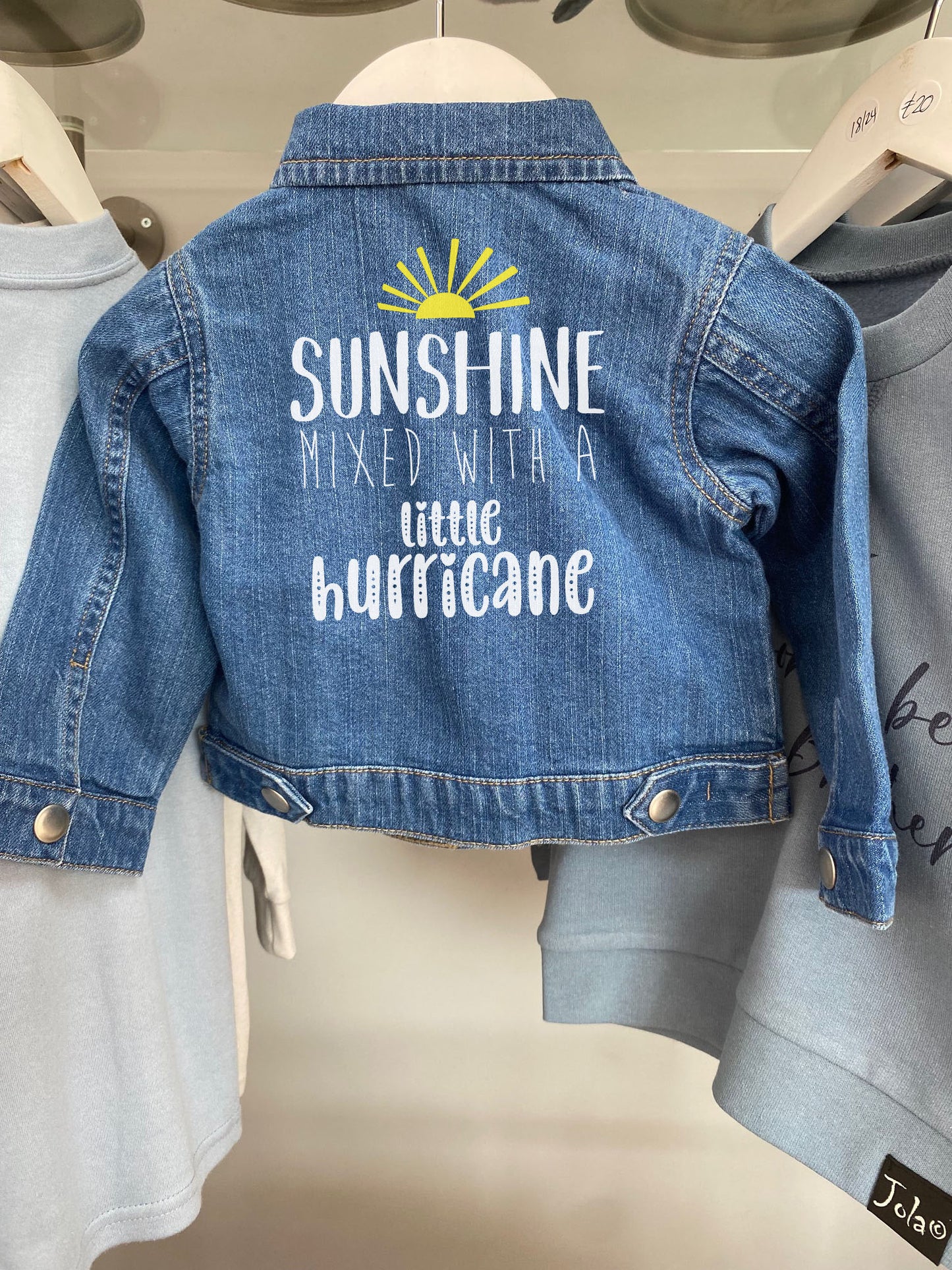 Petite Jola digitally printed Toddler Denim Jacket