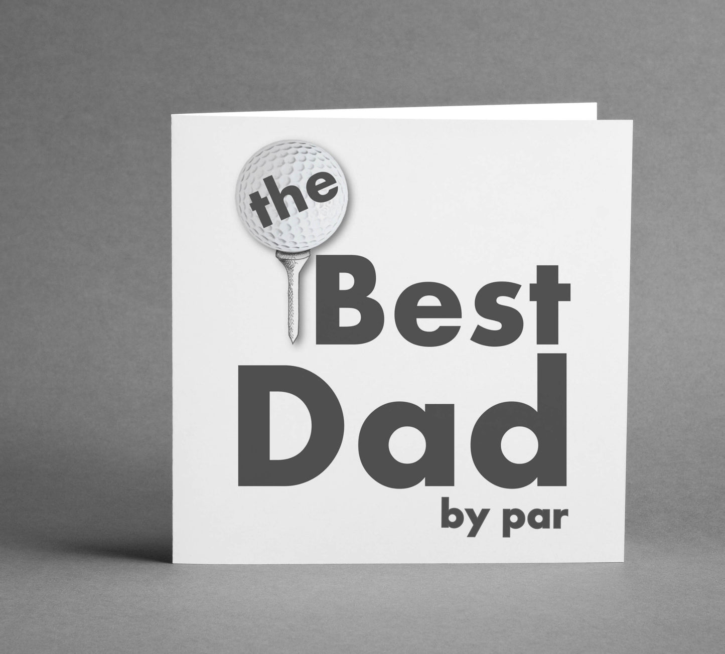 Best Dad by par square card