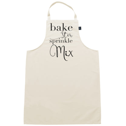 Bake Stir Sprinkle Mix Apron