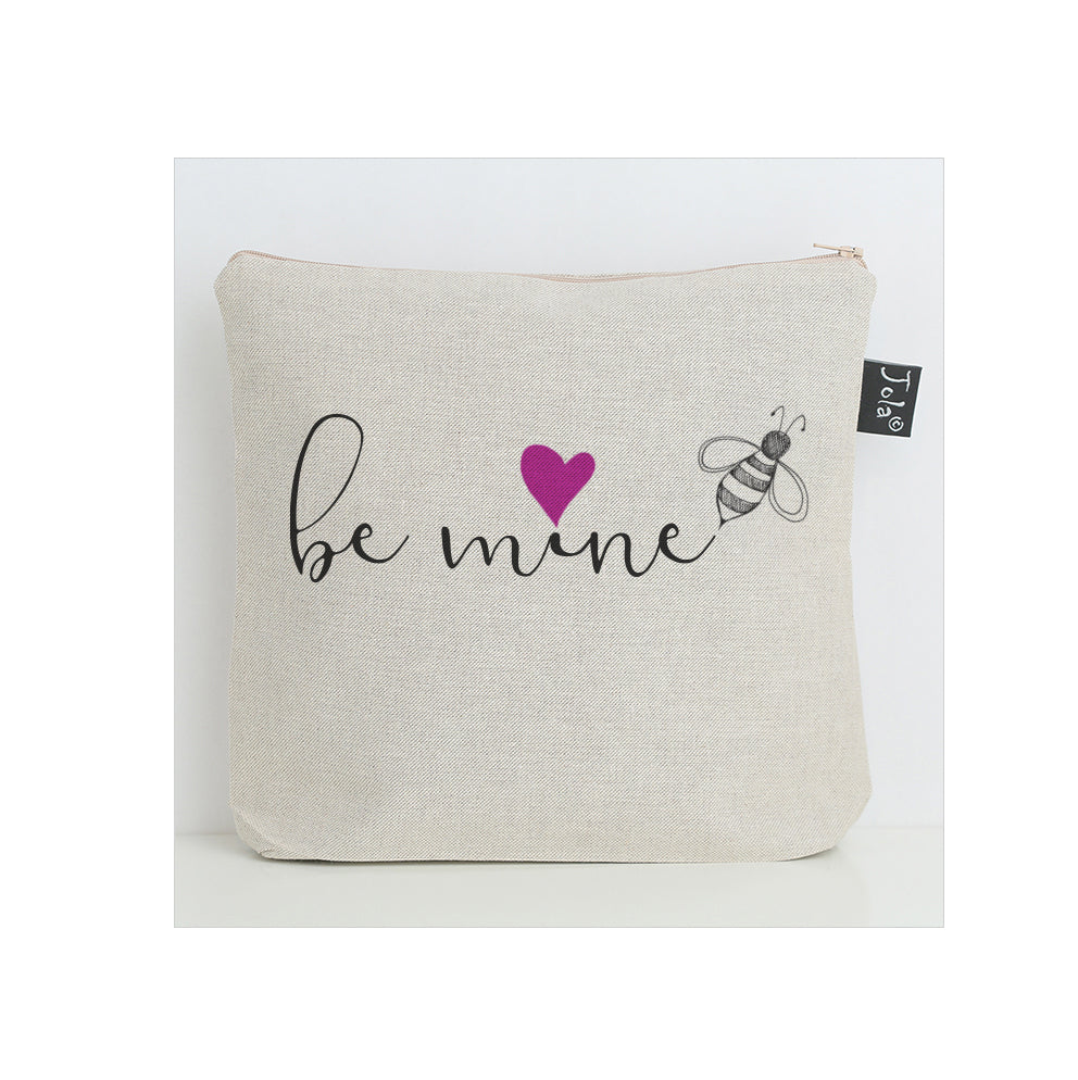 Bee mine pink heart Wash Bag