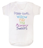 Personalised Daddy Loves Baby Vest