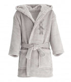 Grey Bunny Kids Fleece Dressing Gown