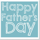 Happy Father's day Aqua square card