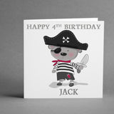 Cute Pirate square card