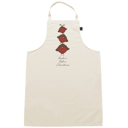 Rockin Robin Christmas Apron