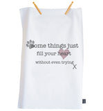 Fill your heart Tea towel