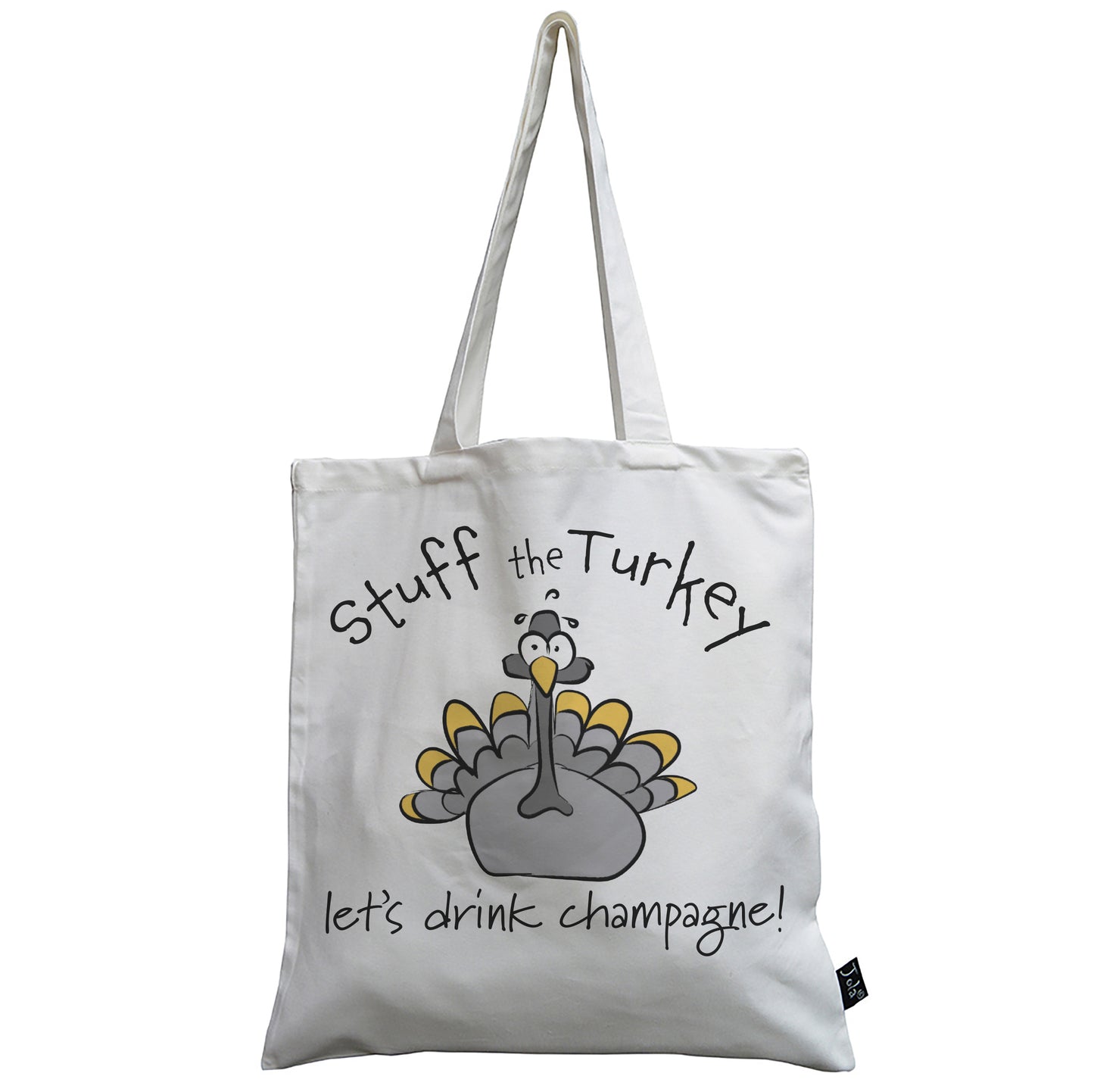 Christmas Turkey Champagne canvas bag