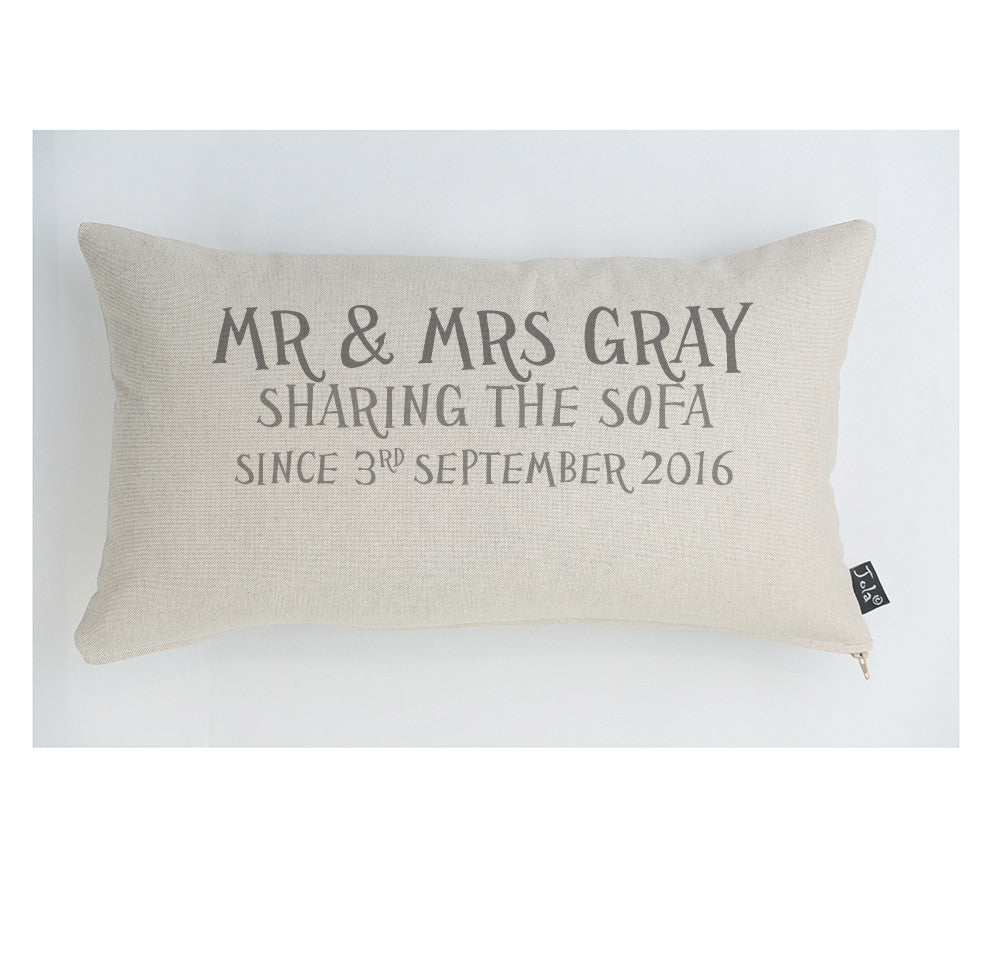 Personalised Sharing The Sofa cushion - Jola Designs